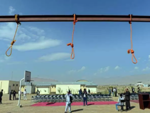 Nooses hang at Pul-e-Charkhi prison, on the outskirts of Kabul on Oct. 8, 2014. (AFP/File)
