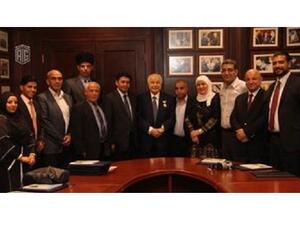 Talal Abu Ghazaleh and the Peace Ambassadors. 