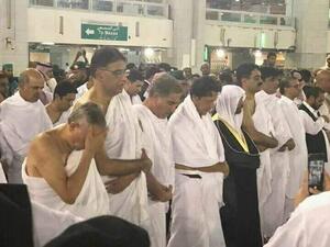 ادى عمران مناسك العمرة فور وصوله السعودية 