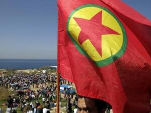 The Kurdistan Workers' Party (PKK) flag. (Al Bawaba/File)