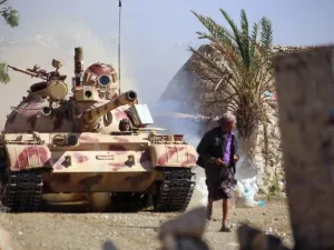Popular resistance tank in Taiz, Yemen. (AFP/ File Photo)