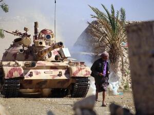 Popular resistance tank in Taiz, Yemen. (AFP/ File Photo)