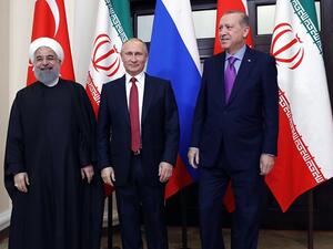 قمة ثلاثية محتملة بين بوتين وأردوغان وروحاني في أبريل
