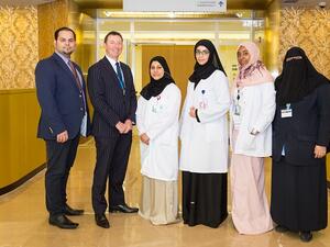 Clinicians from HMC’s gynecology-oncology and colposcopy clinics welcome patients to WWRC’s Outpatient Department