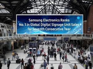 Samsung Electronics ranks No. 1 in global digital signage unit sales for seventh consecutive year