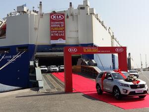 Kia Motors is celebrating the global export of its 15 millionth vehicle