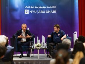 Former British Prime Minister Tony Blair spoke this week with NYU Abu Dhabi students.