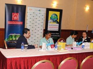 Employees of Al Bustan Centre and Residence participating at Health Awareness Campaign