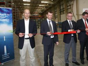 During the ribbon cutting