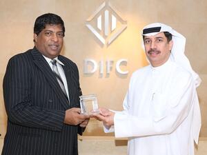 HE Essa Kazim Governer of DIFC with the Honourable Ravi Karunanayake Sri Lankan Finance Minister