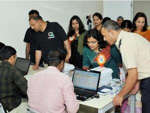 During the free medical check-ups