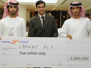 Liakat Ali, winner of the AED 5 million mega prize from Mashreq