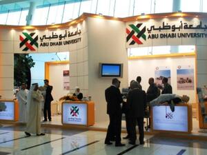 Abu Dhabi University's stand at IDEX