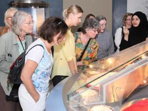 A group of female participants at the 2013 EAFL were given a guided tour