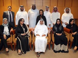 AbdulAziz Al Ghurair with the new joiners