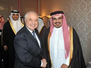 الدكتور طلال أبوغزاله مع صاحب السموّ الملكي الأمير سلمان بن حمد آل خليفة ولي عهد مملكة البحرين