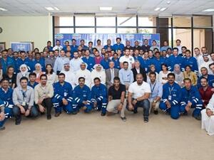 Al-Terkait, EQUATE President & CEO with senior management and new employees