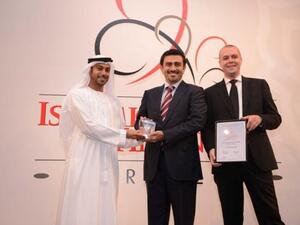 During receiving the award