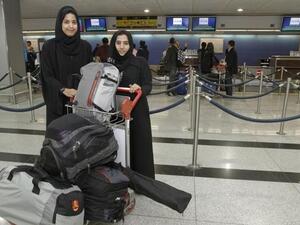 Antarctica departure Reem and Maitha