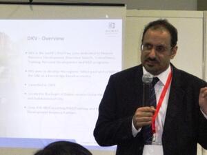 Dr. Ayoub Kazim, Managing Director, Dubai Knowledge Village and Dubai International Academic City, member of TECOM Investments Education Cluster, addressing the inaugural Asia Pacific Conference (ASAP) 2011 held from 16-18 November in Singapore