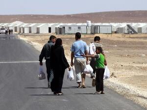 The center will allow Syrian refugees to obtain a one-month leave from the camp and work permit to pursue job opportunities outside the camp. (AFP/ File) The center will allow Syrian refugees to obtain a one-month leave from the camp and work permit to pursue job opportunities outside the camp. (AFP/ File)