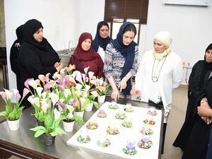 Ms. Mina Fakhr has also benefited from the Ceramic Glazing workshop that was hosted previously by a Moroccan trainer and organized by BTEA’s Handicrafts Directorate.