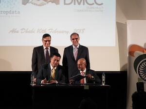 During the signing ceremony 