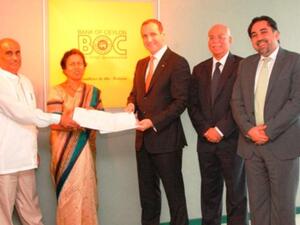 Mashreq & Bank of Ceylon officials