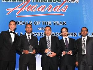 Barclays Capital representatives receiving their awards