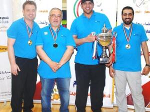 Burgan Bank Bowling Team with the award