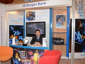 Burgan Bank's booth at the event