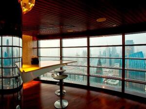 Luxurious Burj Khalifa sky lobby located on level 76