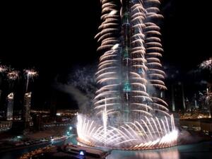 The world’s highest fireworks held at Burj Khalifa, Dubai by Emaar Properties to mark the New Year