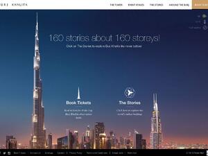 Burj Khalifa Website - Home page