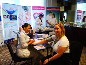 CSH conducting health check at the event