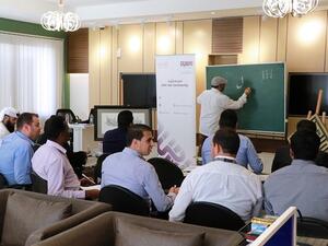 The workshop was held on 25th and 26th July, hosted under the supervision of calligraphers Abdul Fattah Mohammad Malha and Mr. Abdul Khaliq Ayat Ibreza, and attended by Erada Center patients and employees.