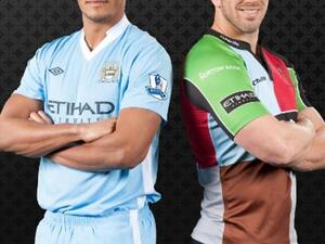 Vincent Kompany, Manchester City FC and Chris Robshaw, Harlequins