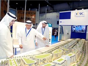 DIRC General Manager Obaid Al Salami explaining the components of Mirdif Hills