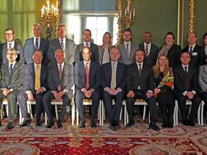 DP World Group CEO Mohammed Sharaf with HRH The Duke of Cambridge and United for Wildlife Transport Taskforce members during their meeting in London recently