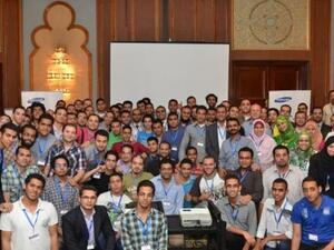 The participants at Samsung Developers Day 2012