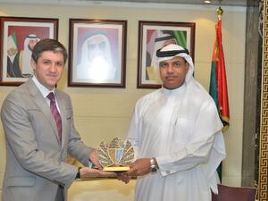HE Ahmed Mahboob Musabih receiving Ukraine’s Consul-General in Dubait