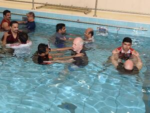 Course participants during the training session