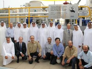 مجلس إدارة مؤسسة دبي للألمنيوم خلال الزيارة التفقدية