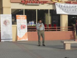 Doctor lecturing at the Nuzul Community