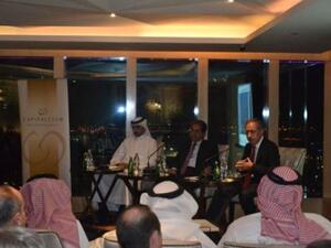 Dawood Nassif addressing the audience