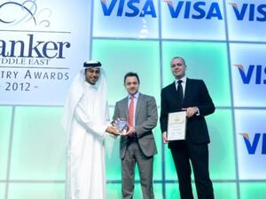 Dr. Adnan Chilwan, Deputy Chief Executive Officer, DIB receiving the award for Best Islamic Bank