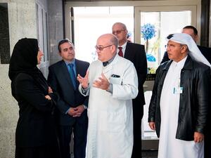 Dr Hanan with other HMC officials