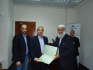 RAK Ceramics receiving the award