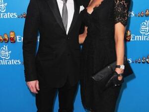 Ronan and Yvonne Keating in the Emirate marquee on the opening day of the Melbourne Cup Carnival
