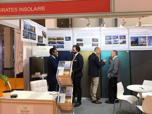 Emirates Insolaire stand at the World Future Energy Summit in Abu Dhabi